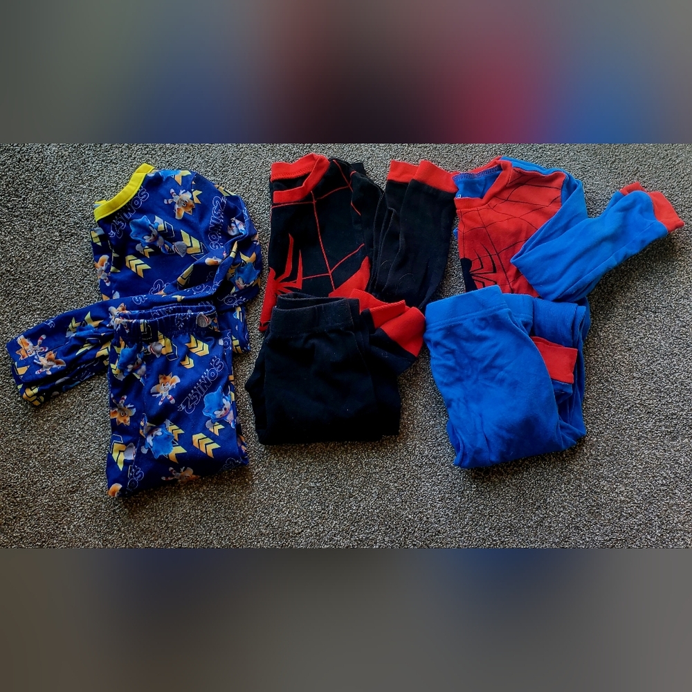 Kids Pajama Set with Cartoon and Superhero Designs